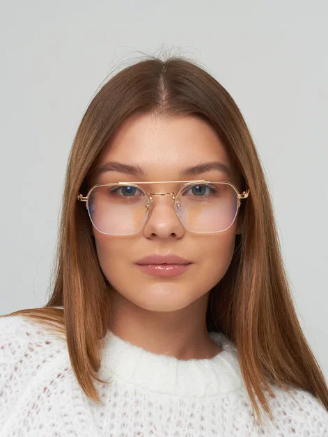 Очки компьютерные золото