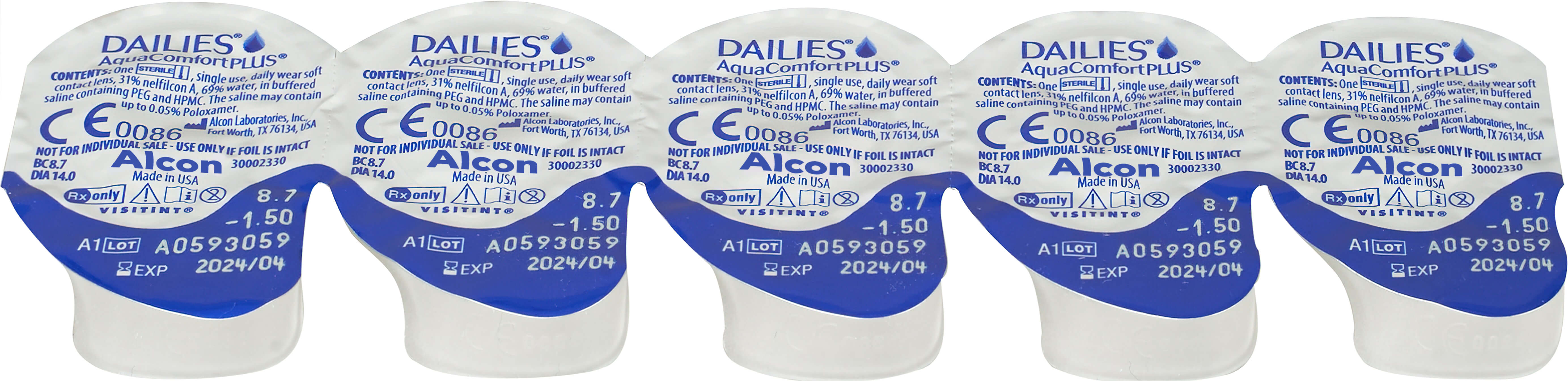 Dailies Aqua Comfort Plus (30 линз)