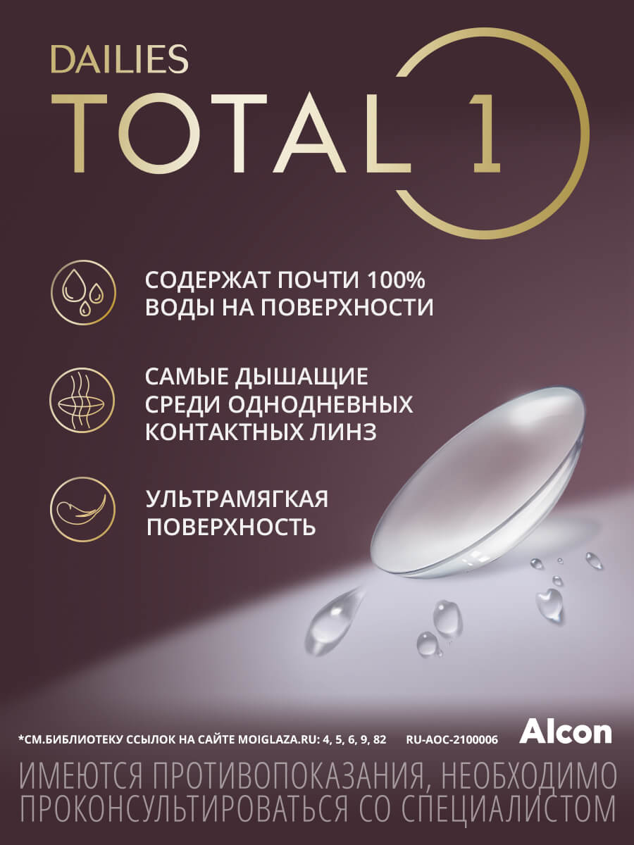 Dailies Total 1 (30 линз٭из pk90)