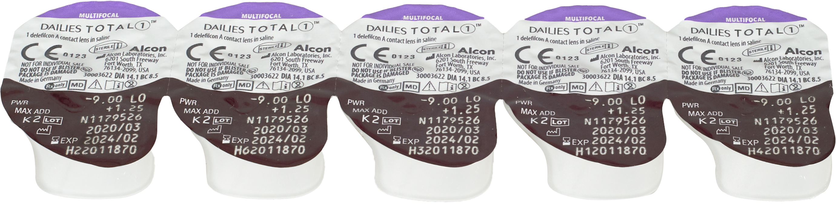 Dailies Total 1 Multifocal (30 линз)