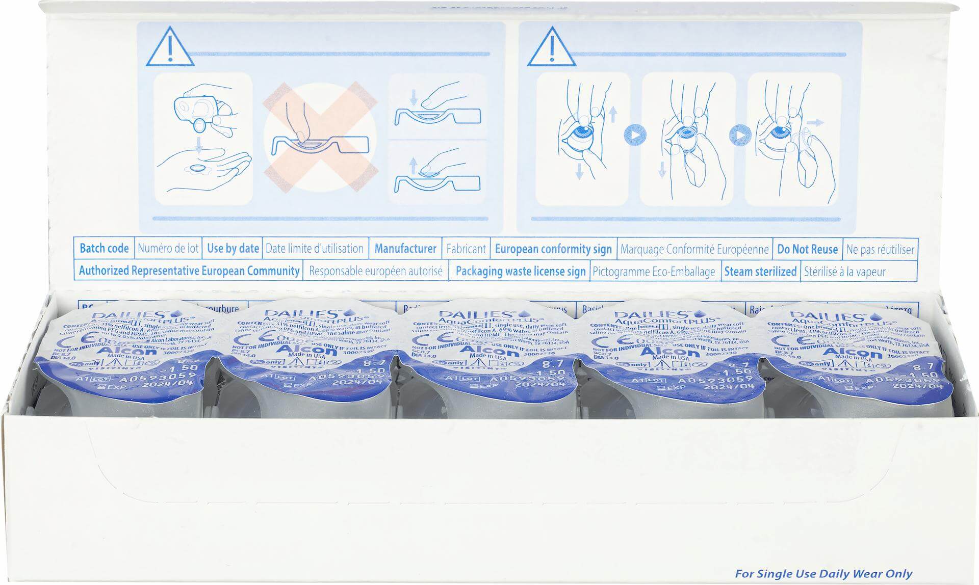 Dailies Aqua Comfort Plus (30 линз)