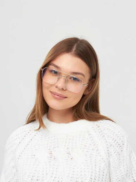 Очки компьютерные серебро